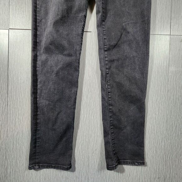 Kut Diana Mid Rise Skinny Jeans Size 10 Washed Black Charcoal Wash Stretch Denim - Picture 2 of 9